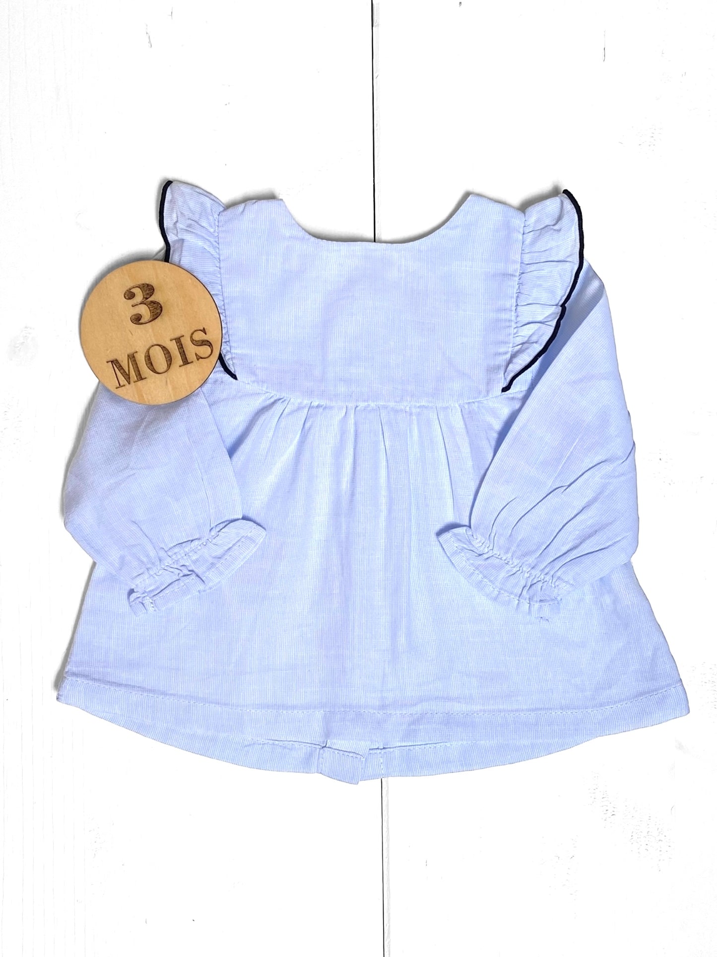 Blouse bleue, Kiabi