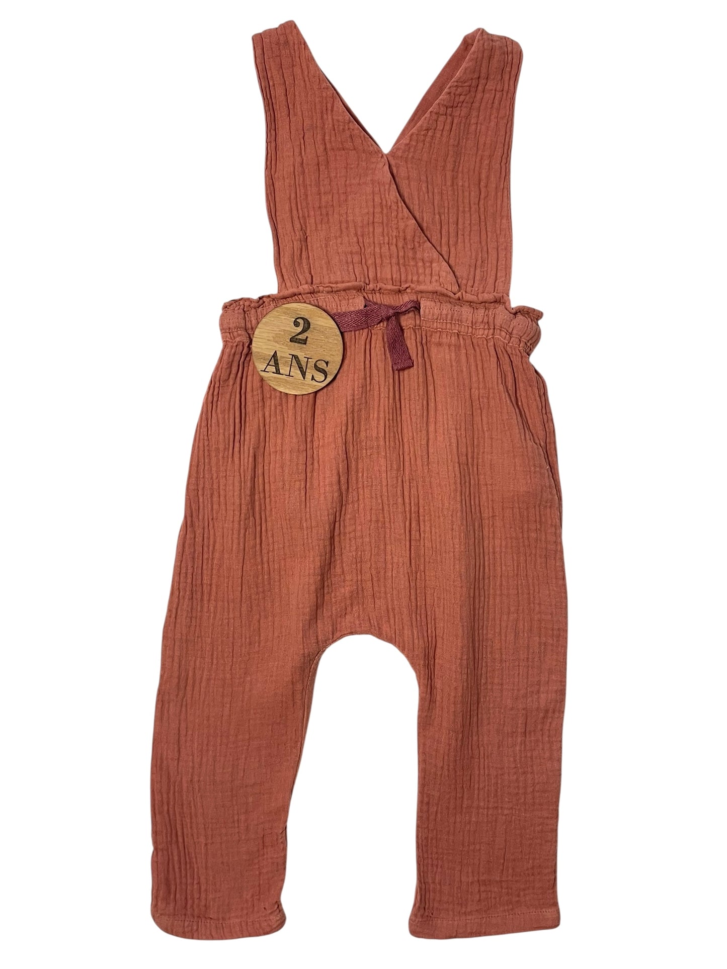 Salopette gaze de coton, Kiabi