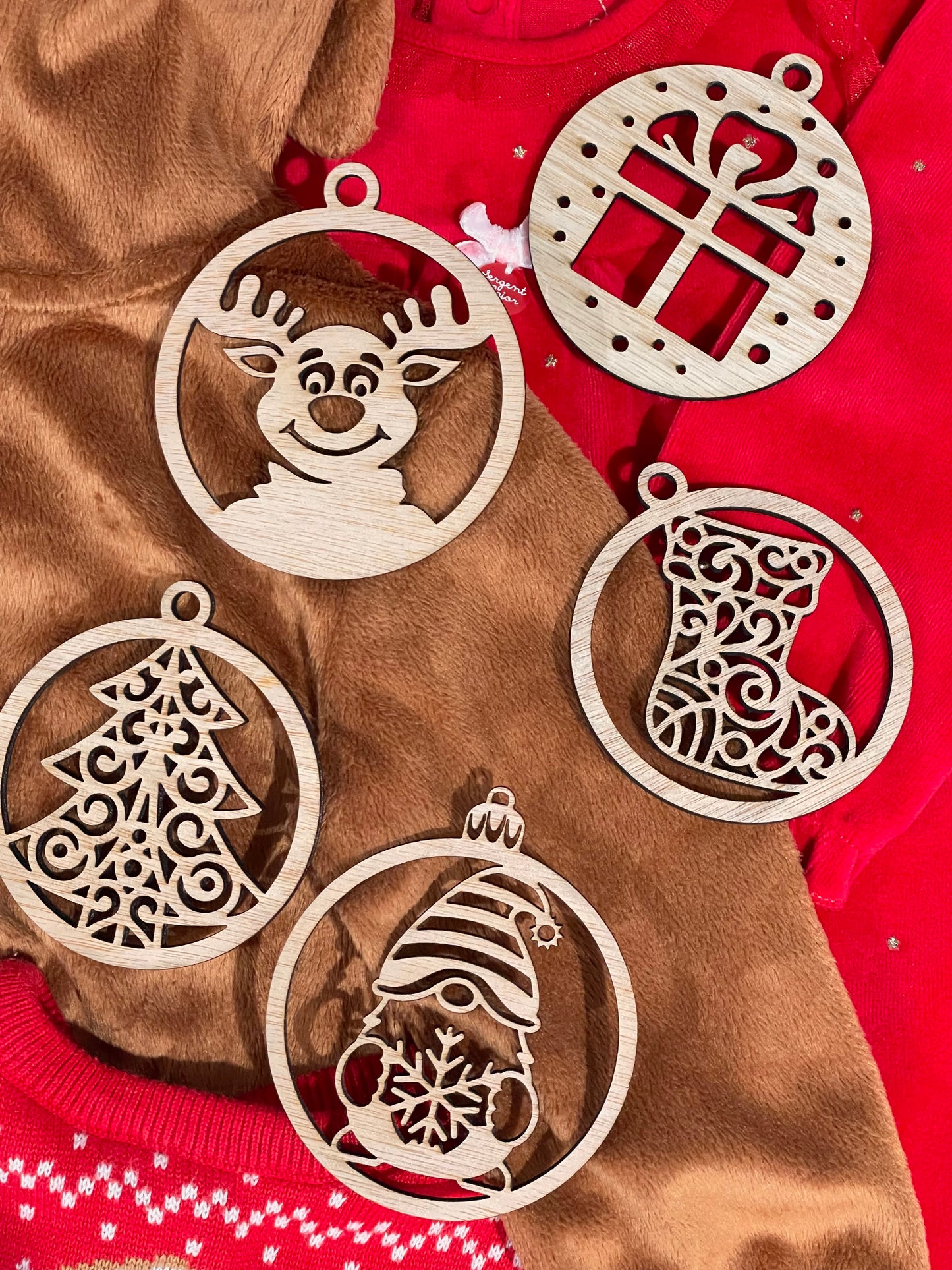 NOËL - Suspensions en bois