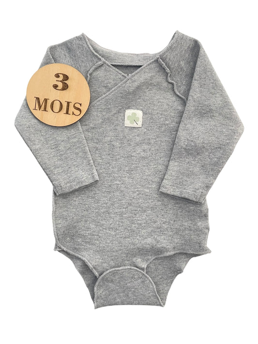 Body gris, coutures extérieures, Kiabi