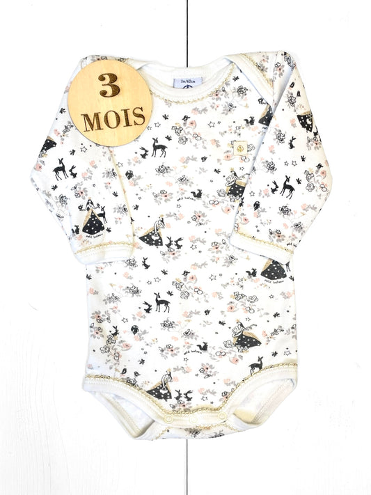 Body blanc, forêt enchantée, Petit Bateau