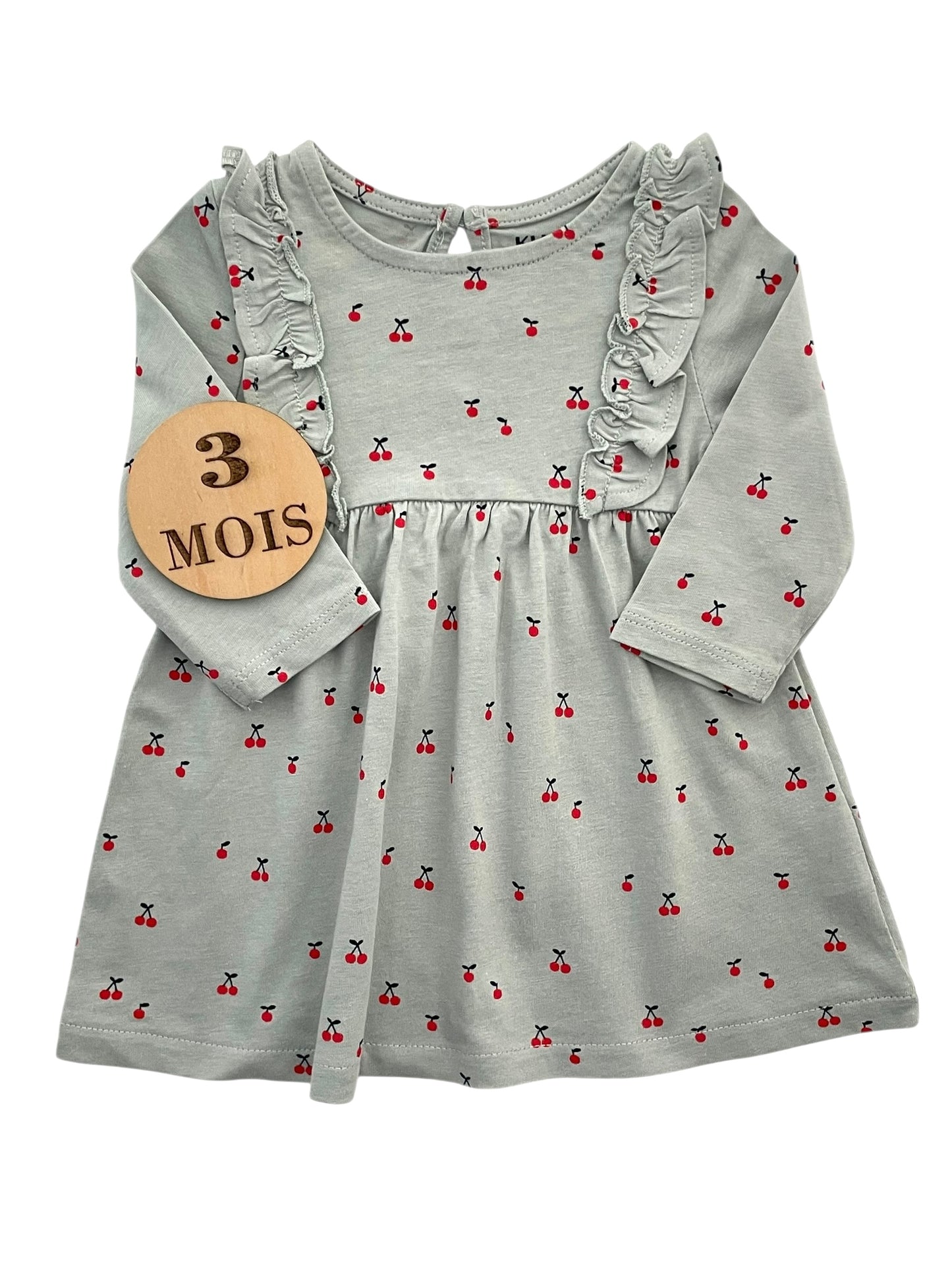 Robe verte cerises, Kiabi