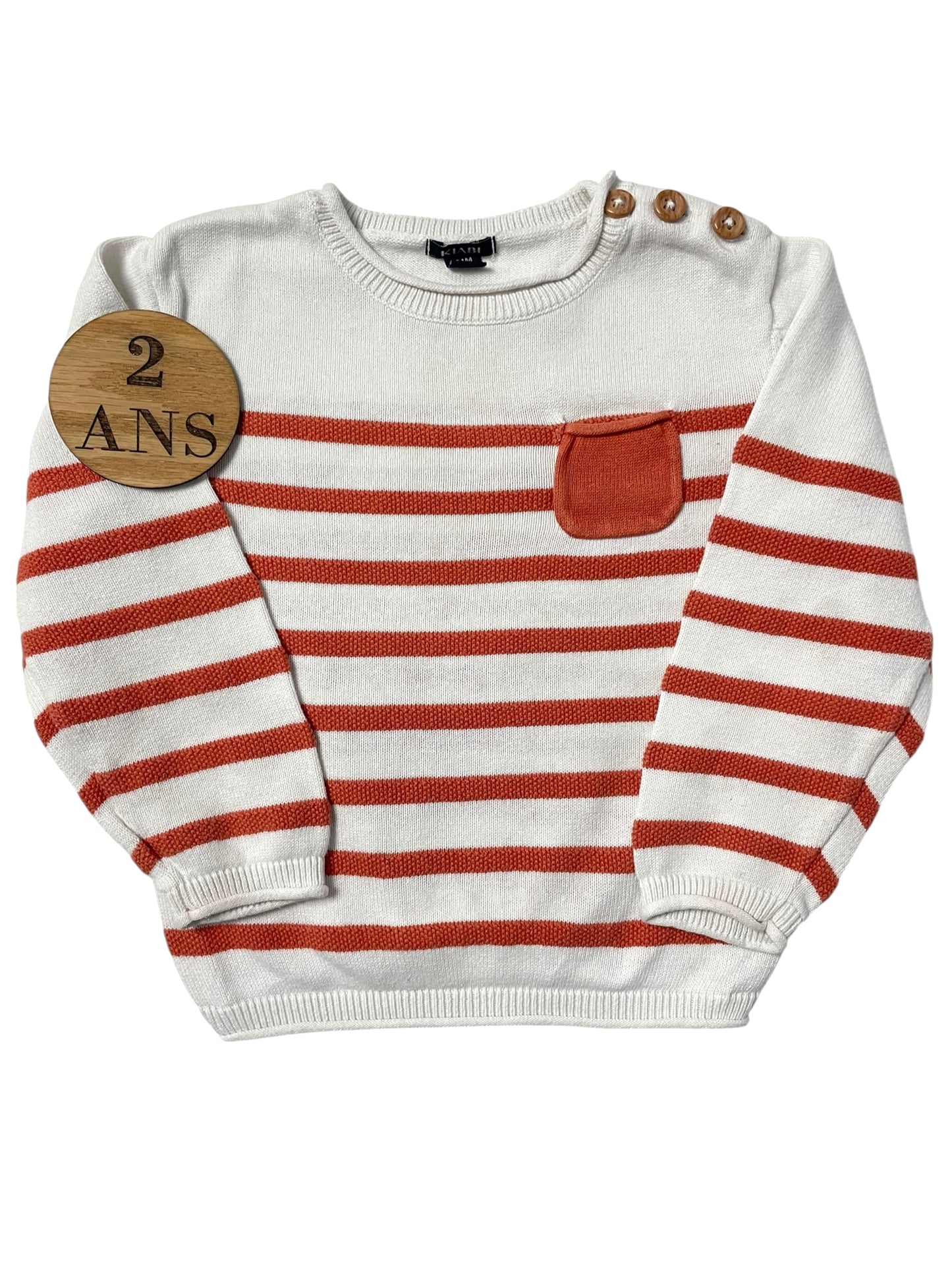 Pull fin rayé, Kiabi