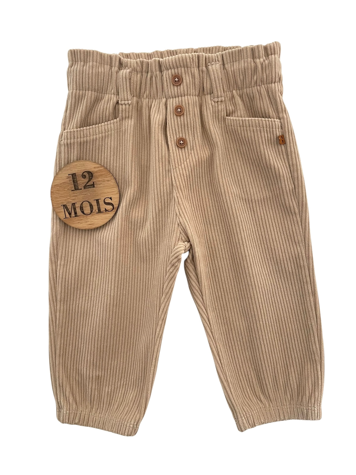 Pantalon velours beige, Obaïbi