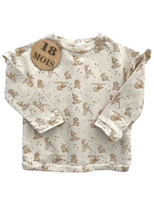 Sweat crème, Bambi, Disney