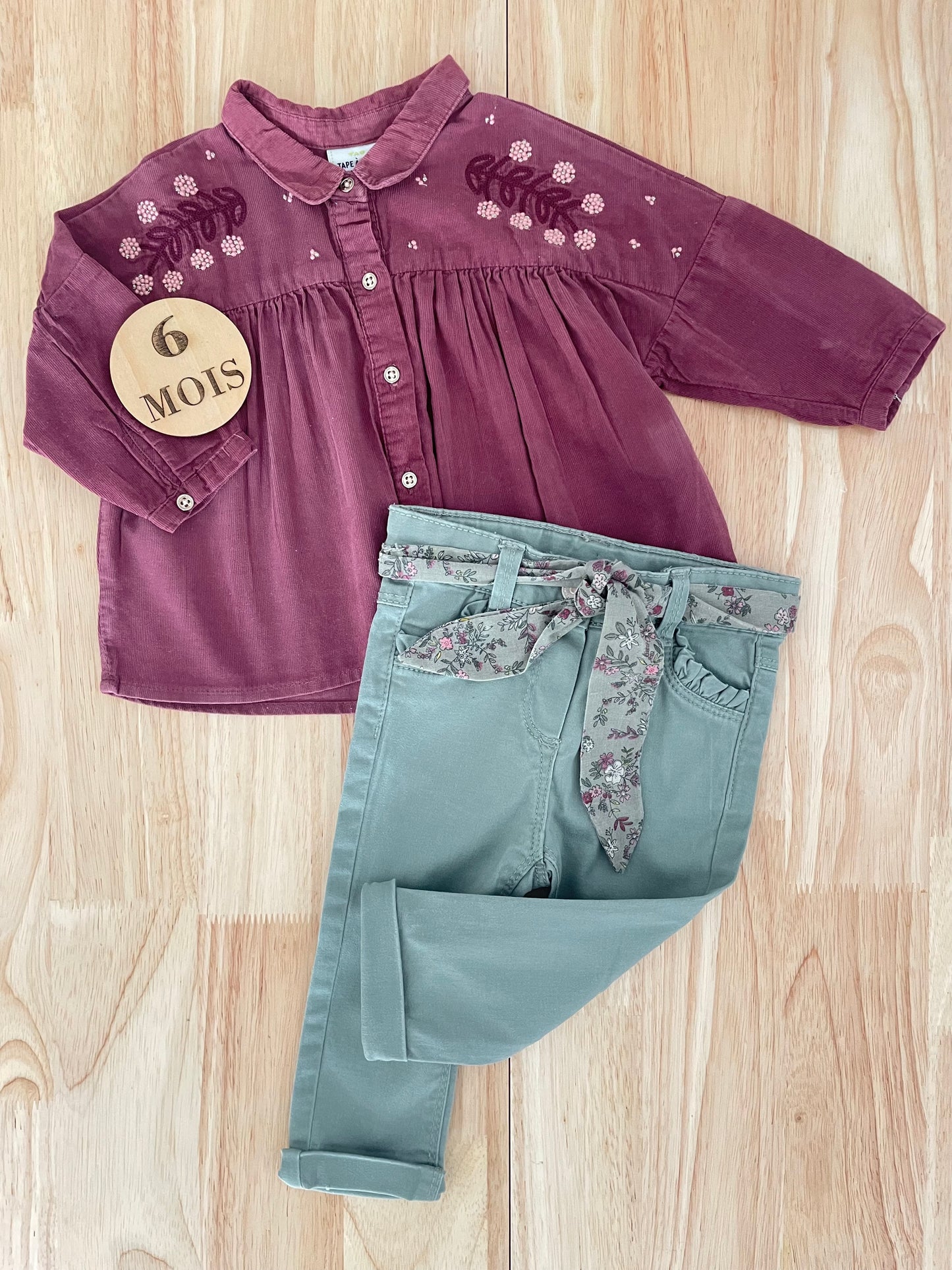 Ensemble chemisier et pantalon, TAO