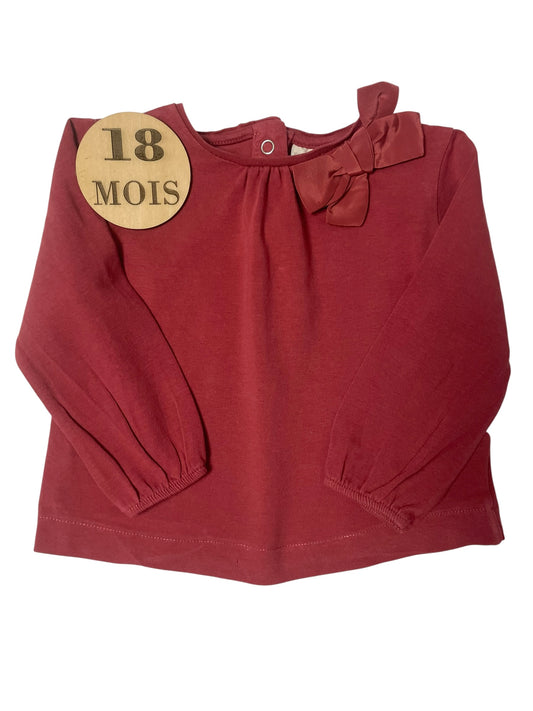 Tee-shirt bordeaux, Zara