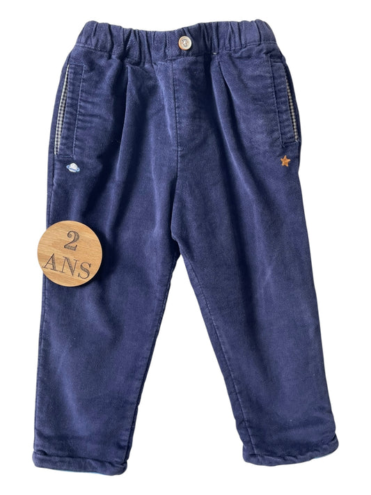 Pantalon velours, bleu-violet, Sergent Major