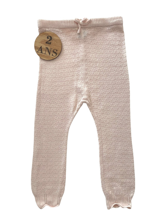 Legging tricot rose pâle, Kiabi