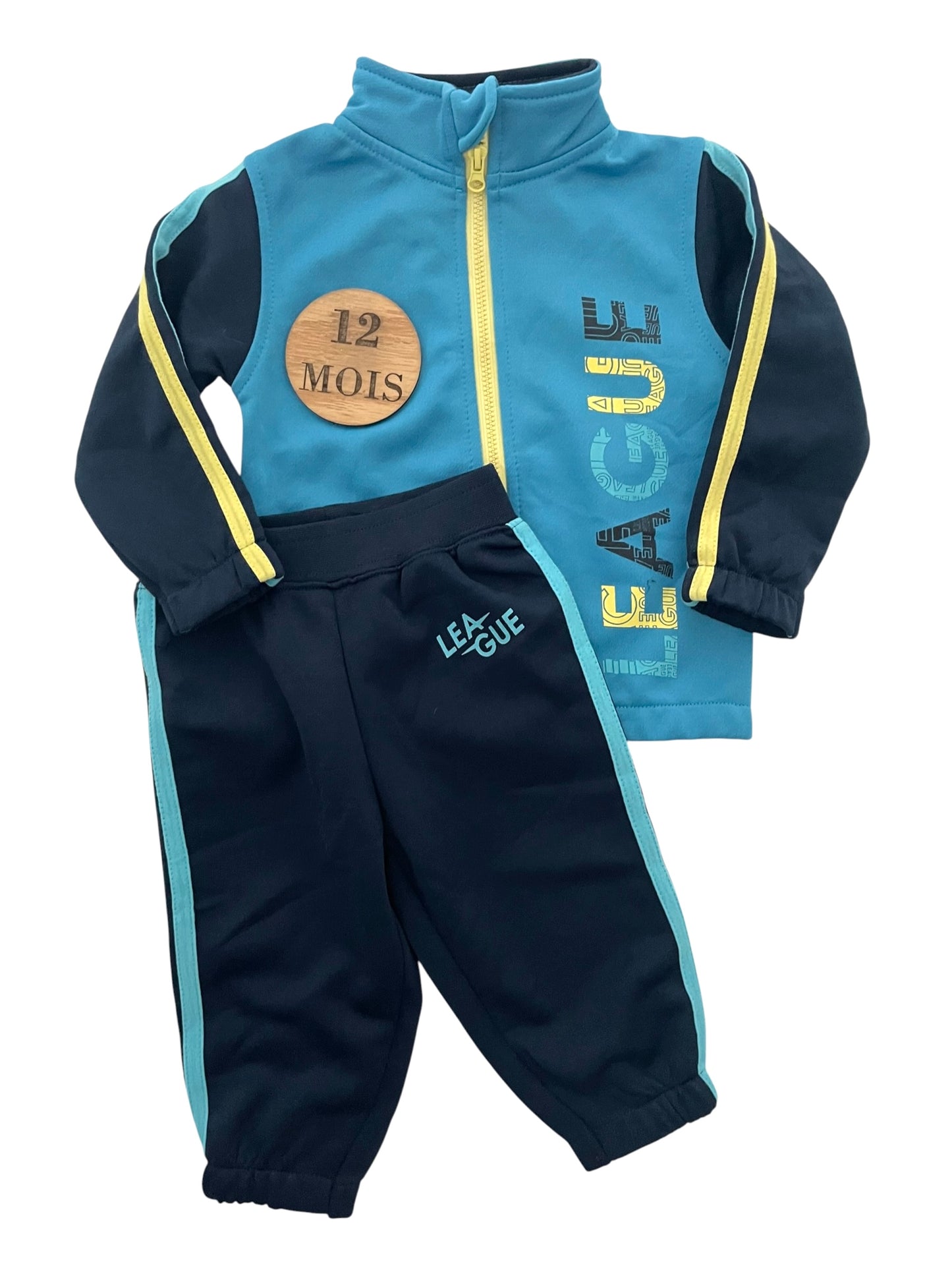 Ensemble jogging, bleu, Energetics