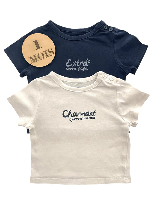 Lot 2 tee-shirt, Kiabi