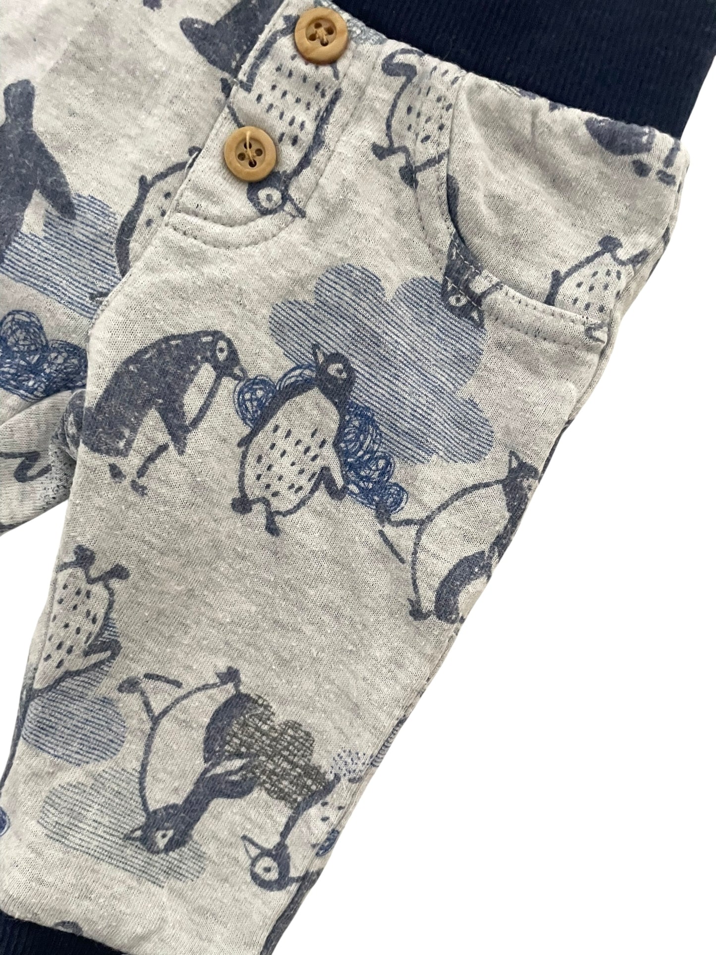 Pantalon bleu et gris, Catimini