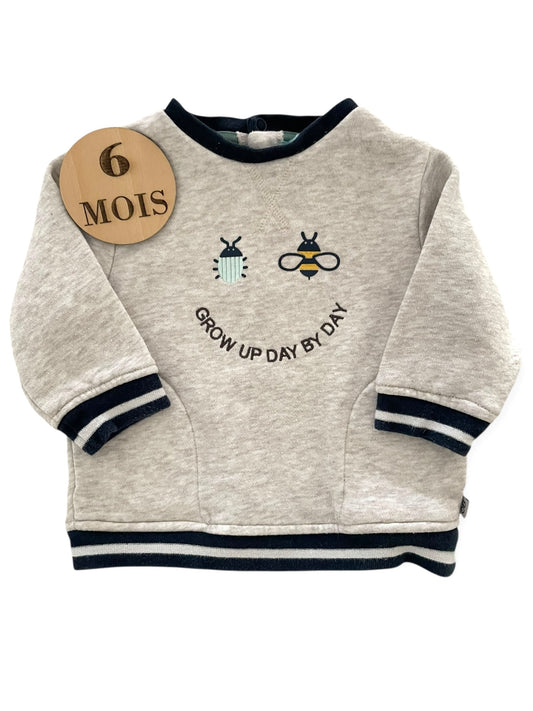 Sweat gris clair, Obaïbi