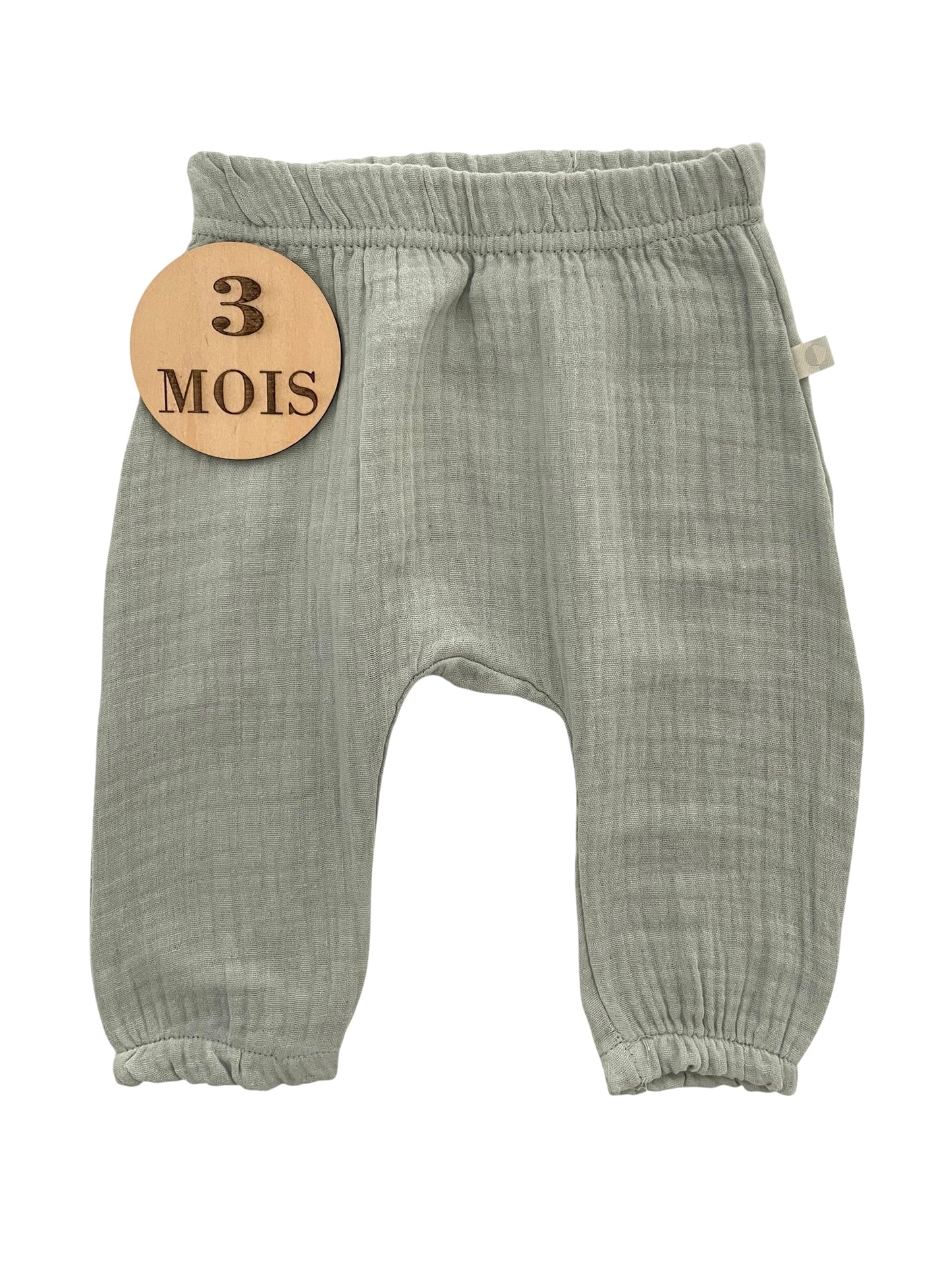 Pantalon gaze de coton, vert, Zeeman