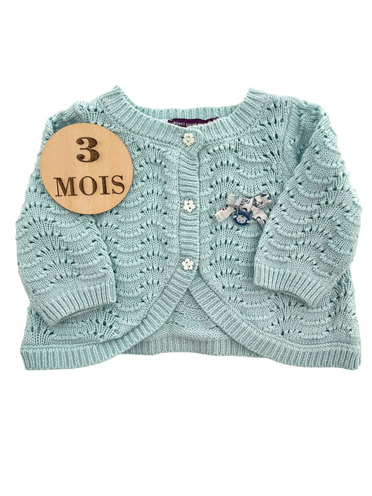 Gilet en mailles, bleu, Sergent Major