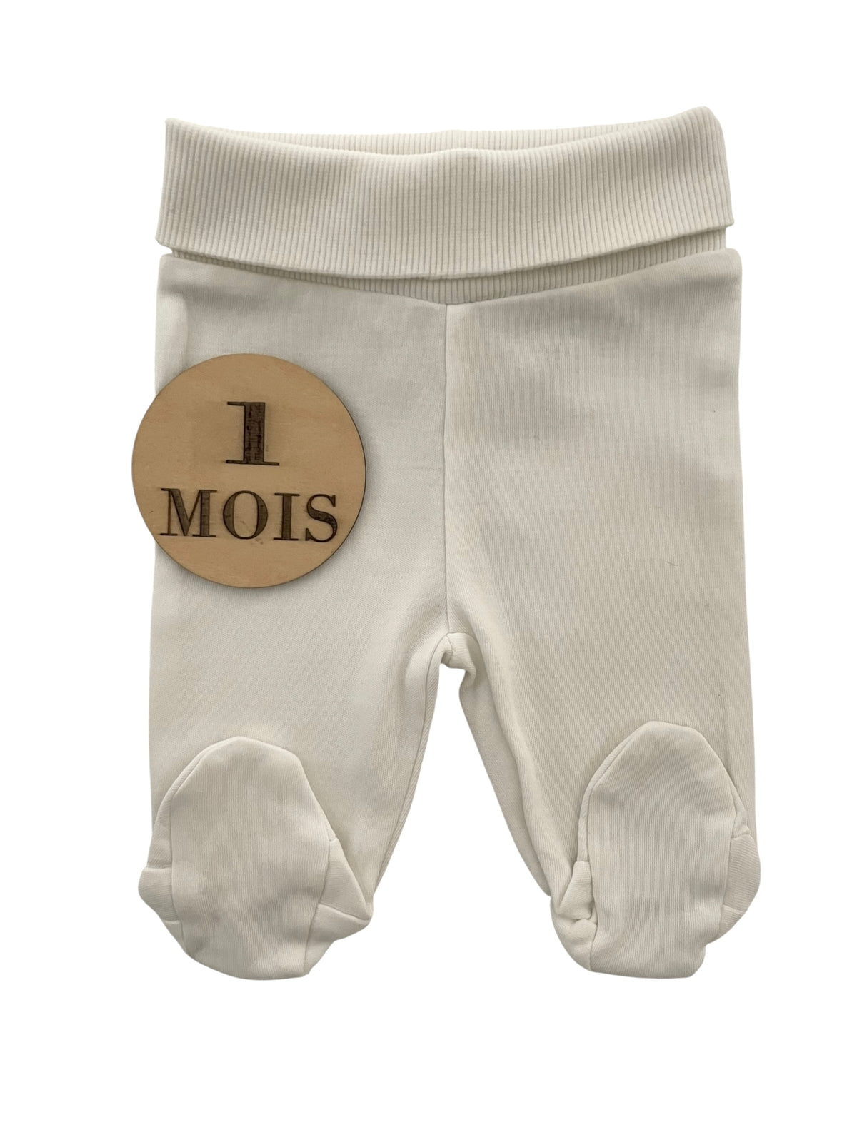 Legging à pieds, écru , Kiabi
