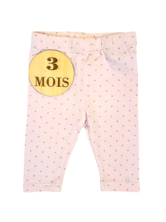 Legging rose à pois, Obaibi