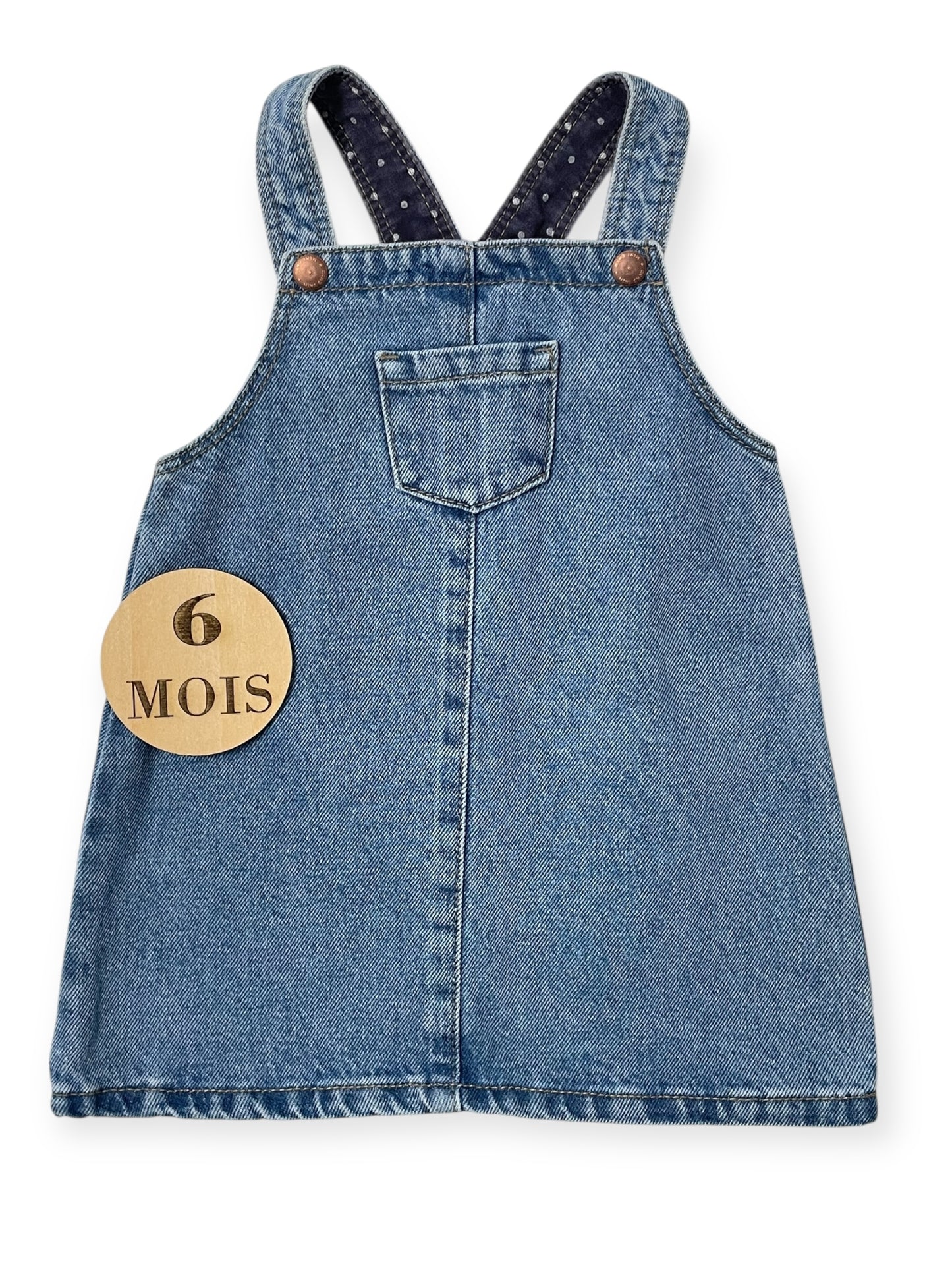Robe salopette en jean, Kiabi