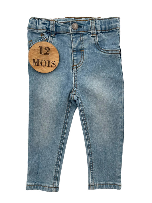 Jean slim bleu-clair, Kiabi