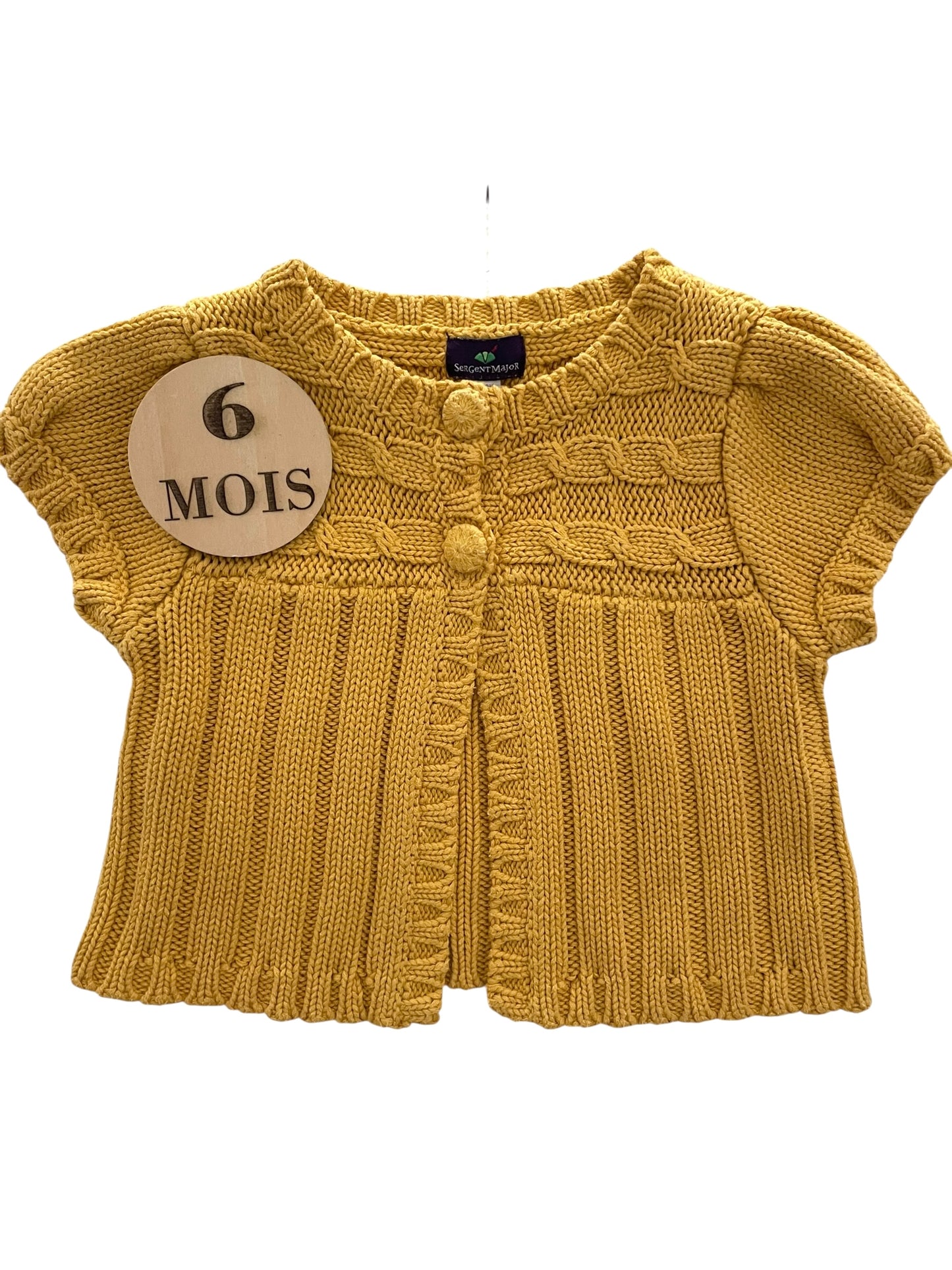 Gilet sans manche, moutarde, Sergent Major