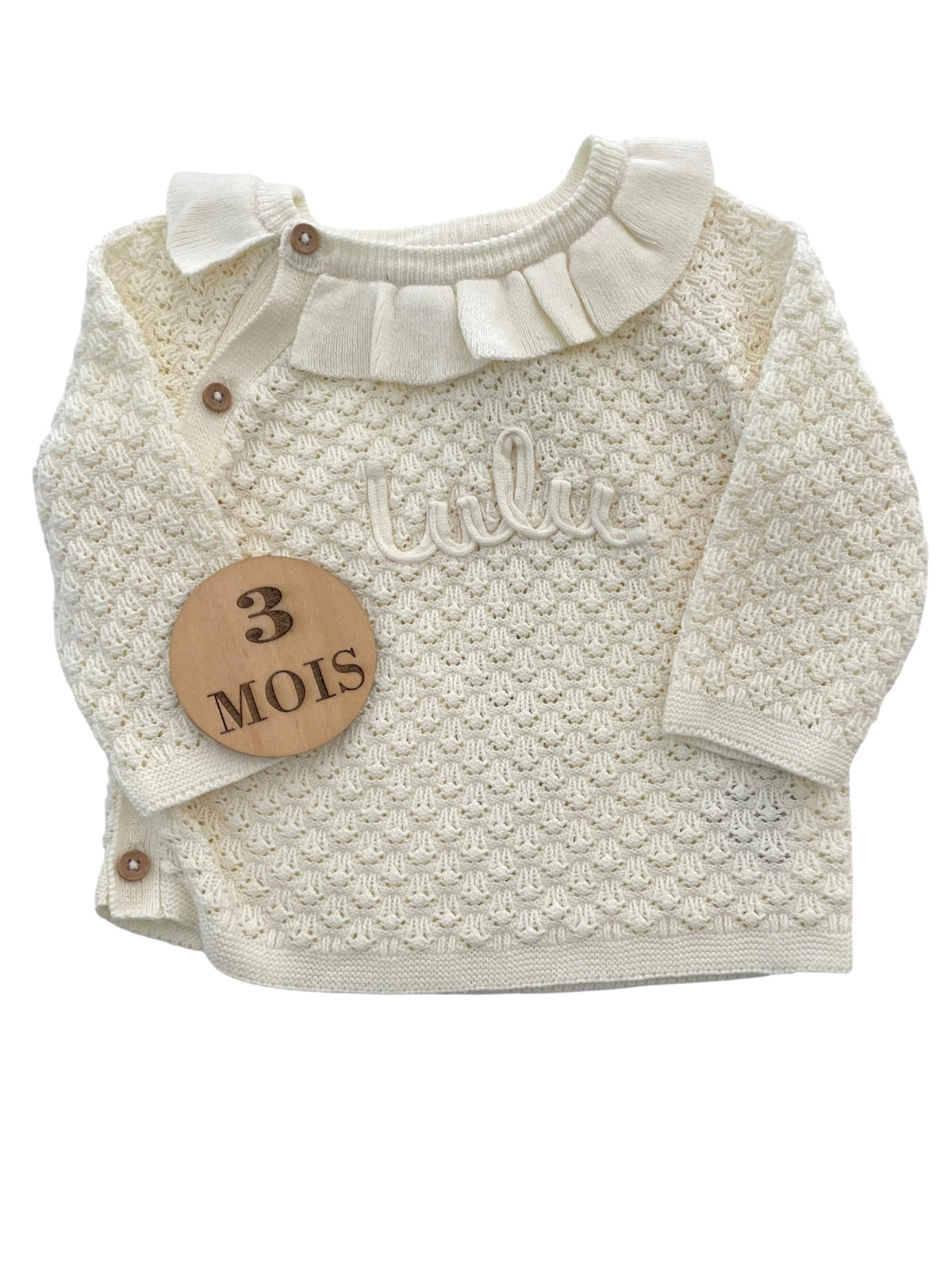 Ensemble en mailles, écru, Lulu Castagnette