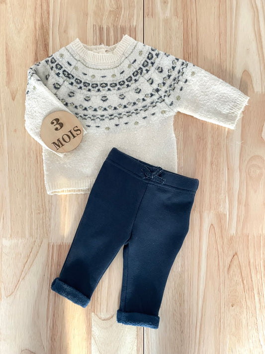 Ensemble pull et legging épais