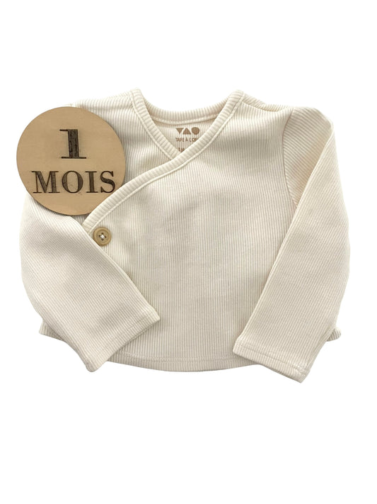 Brassière crème, gaufrée, TAO