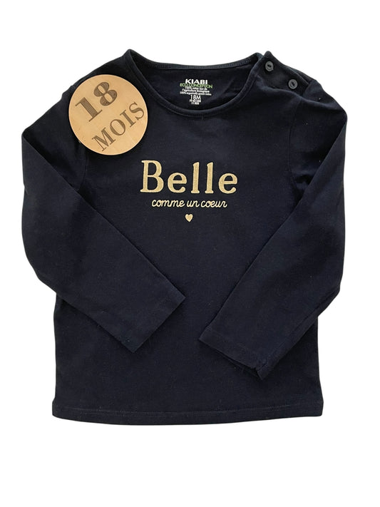 Tee-shirt bleu-nuit, Kiabi