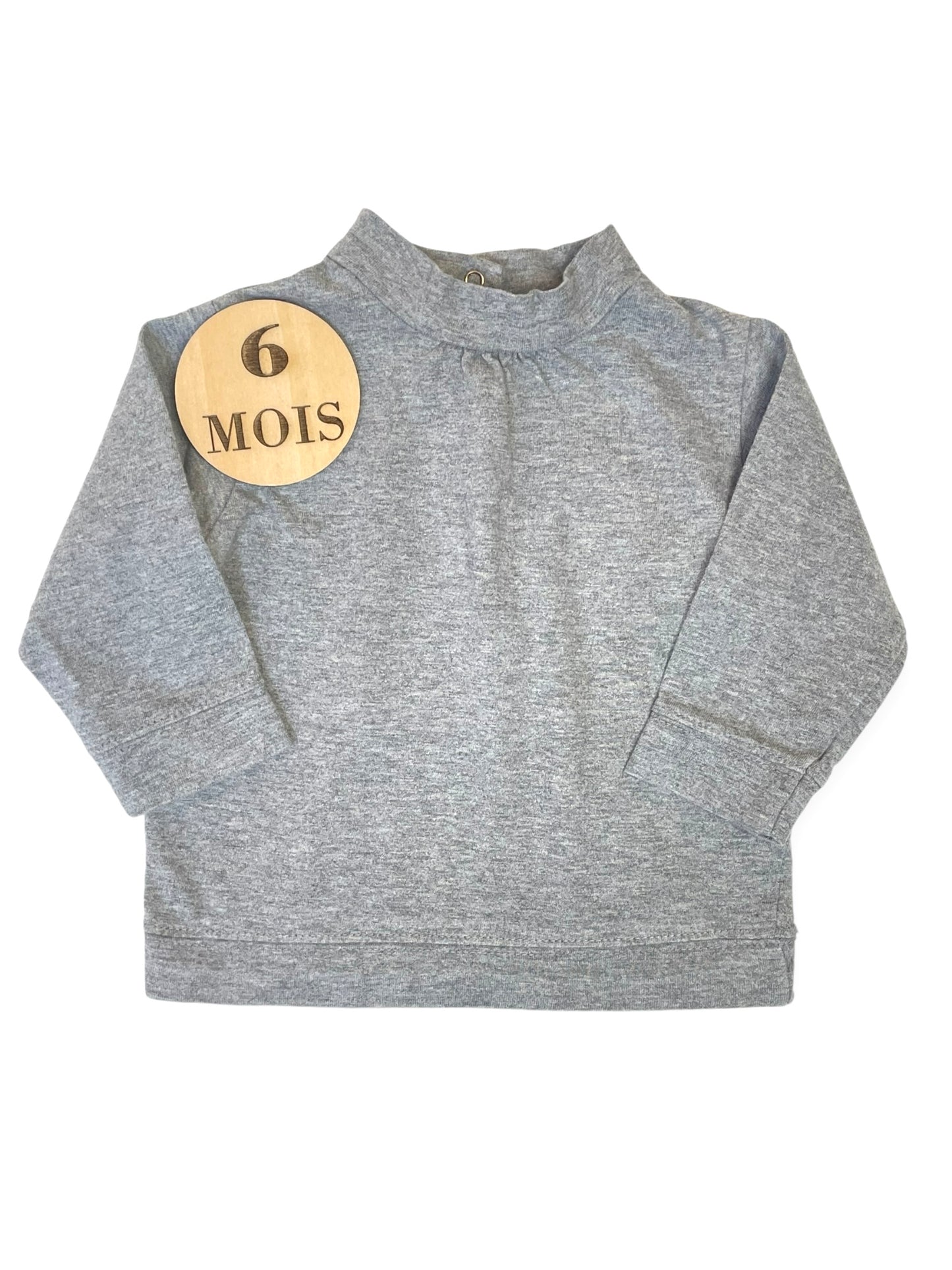 Sous pull épais, gris, DPAM