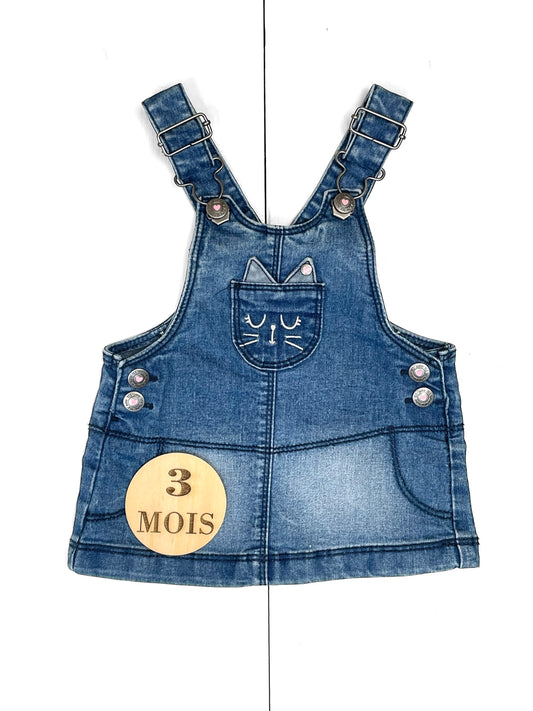 Robe salopette en jean, TEX