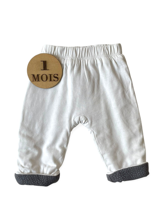 Pantalon épais, blanc, Obaïbi