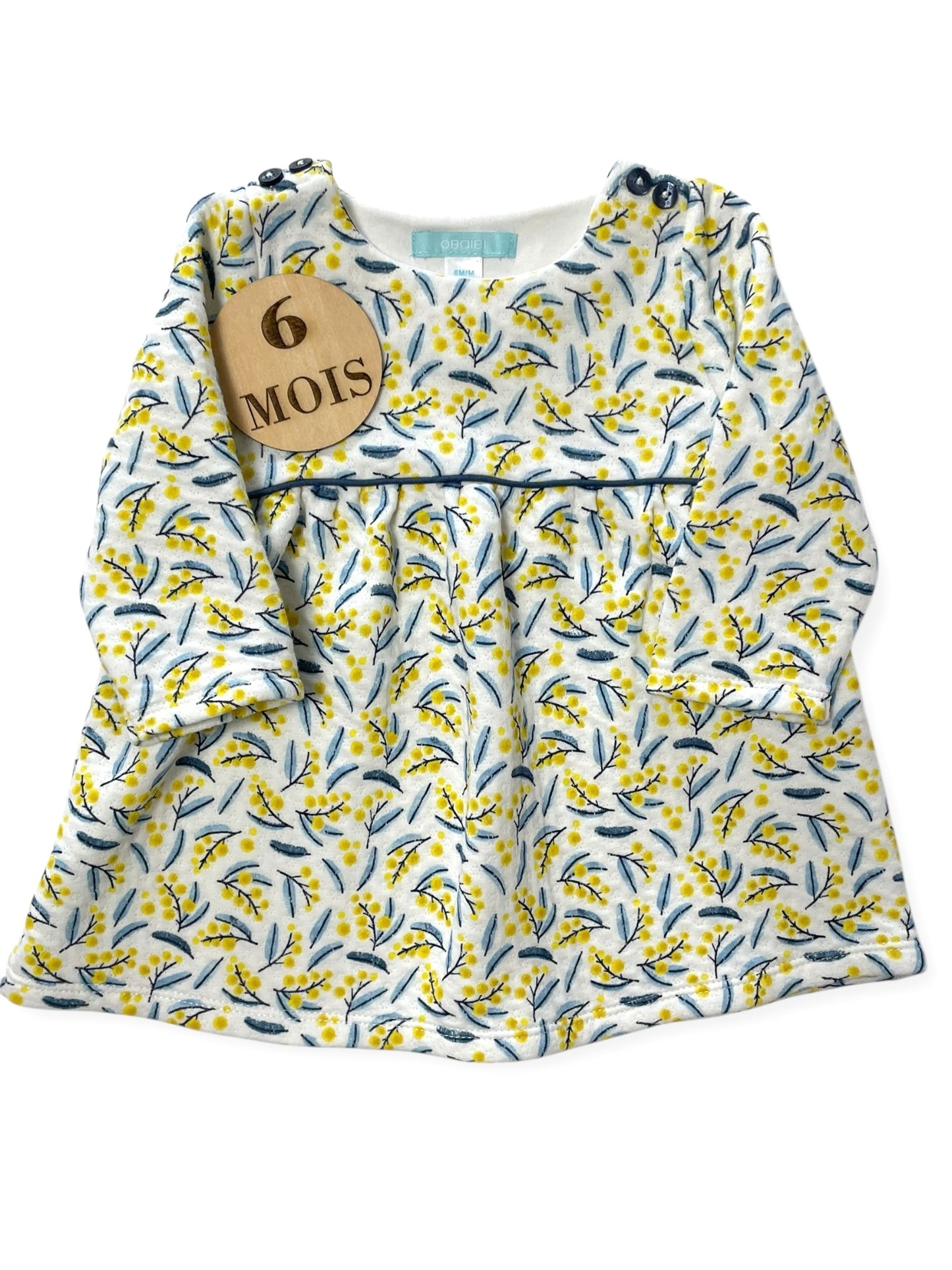 Robe molleton, fleurie, Obaïbi