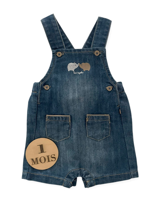 Salopette short en jean, Obaïbi