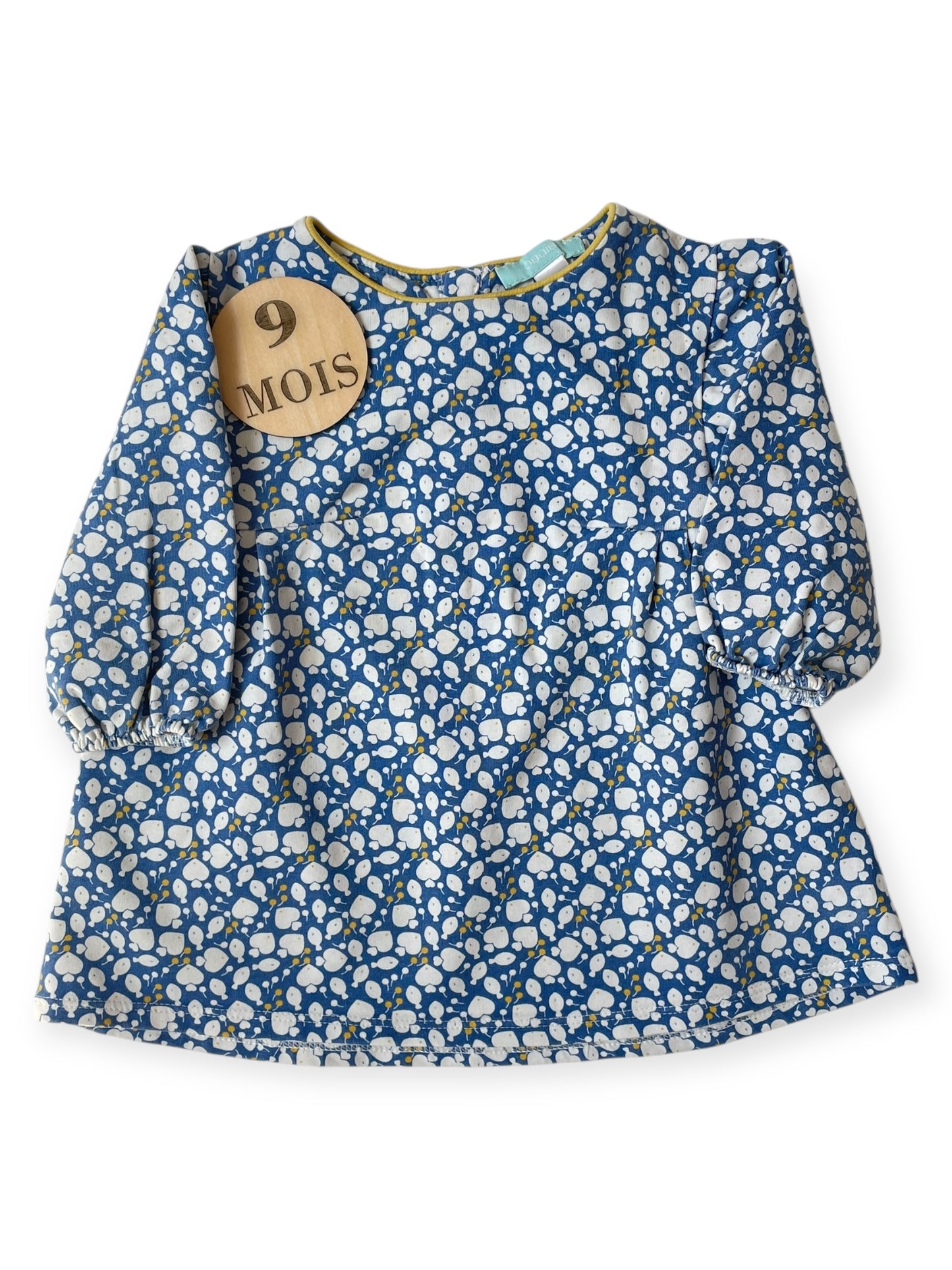 Robe bleue, poissons, Obaïbi