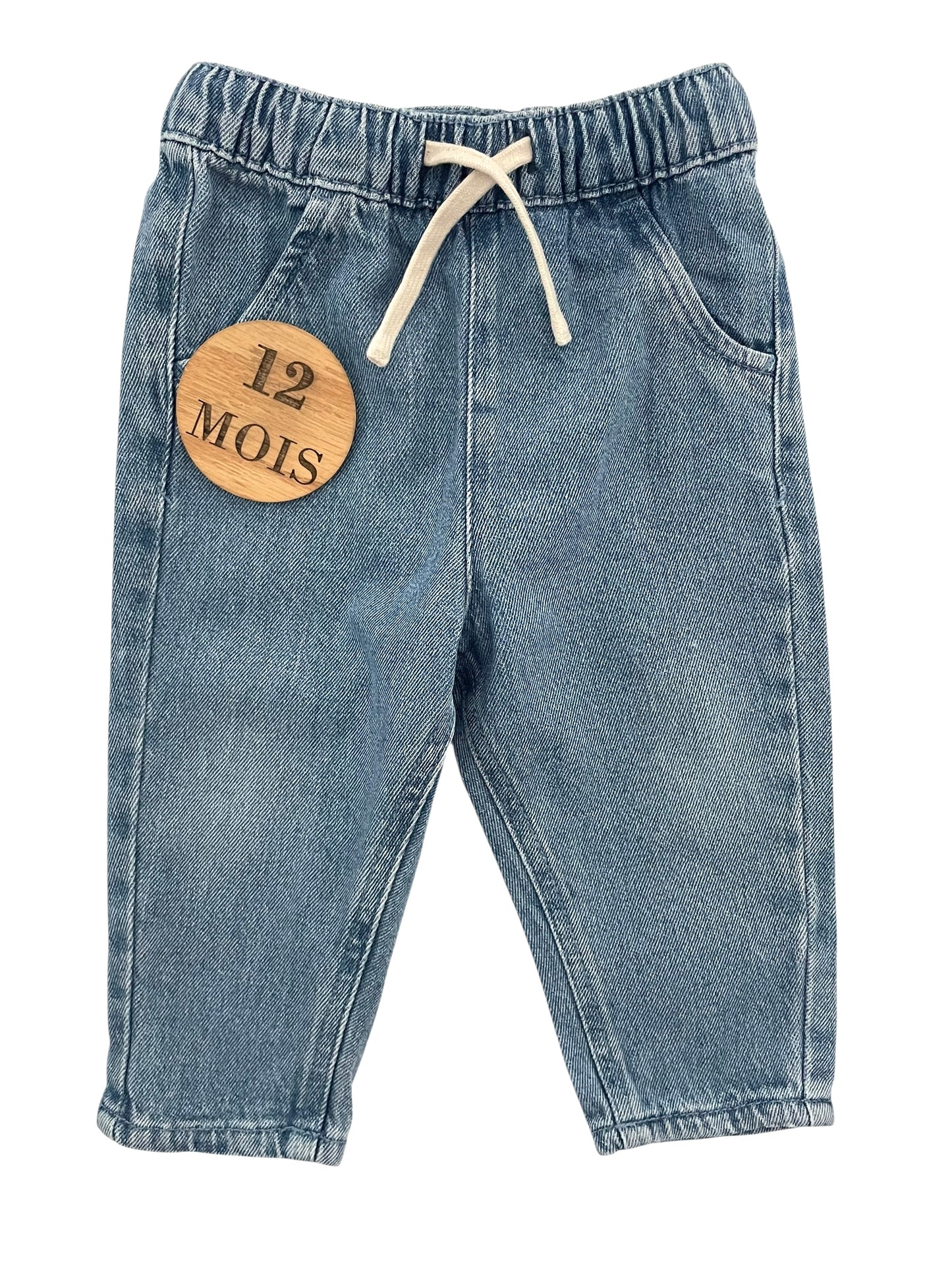 Jean large, bleu, Kiabi