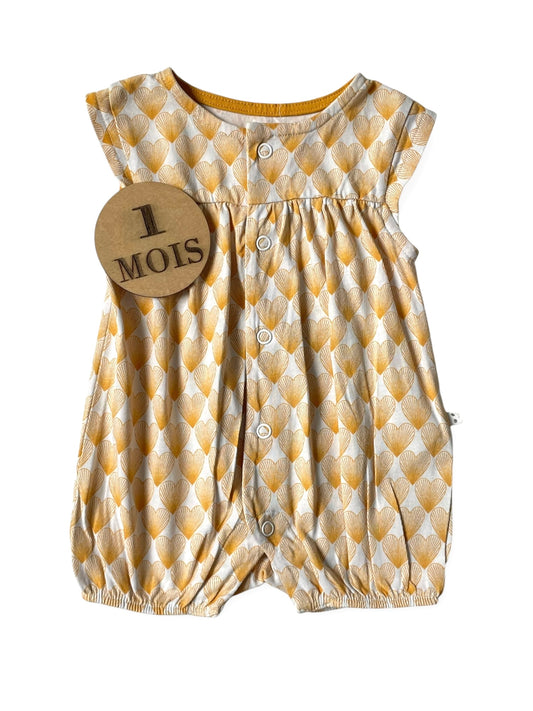 Combishort écrue et jaune, Obaibi