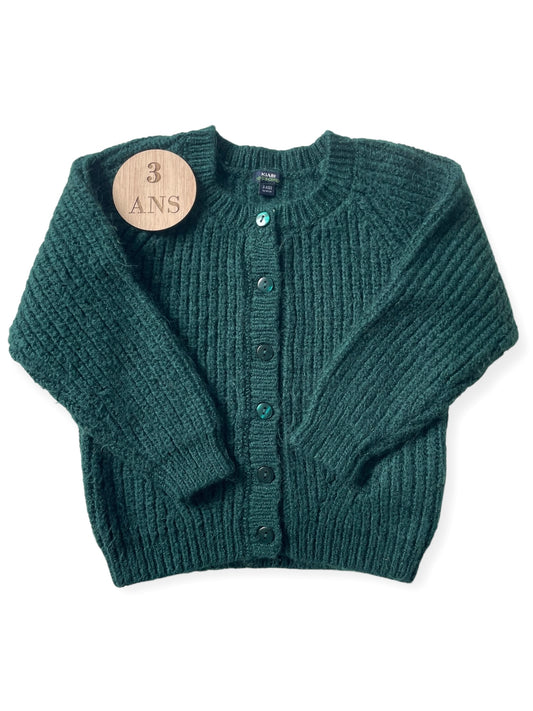 Gilet épais, vert foncé, Kiabi