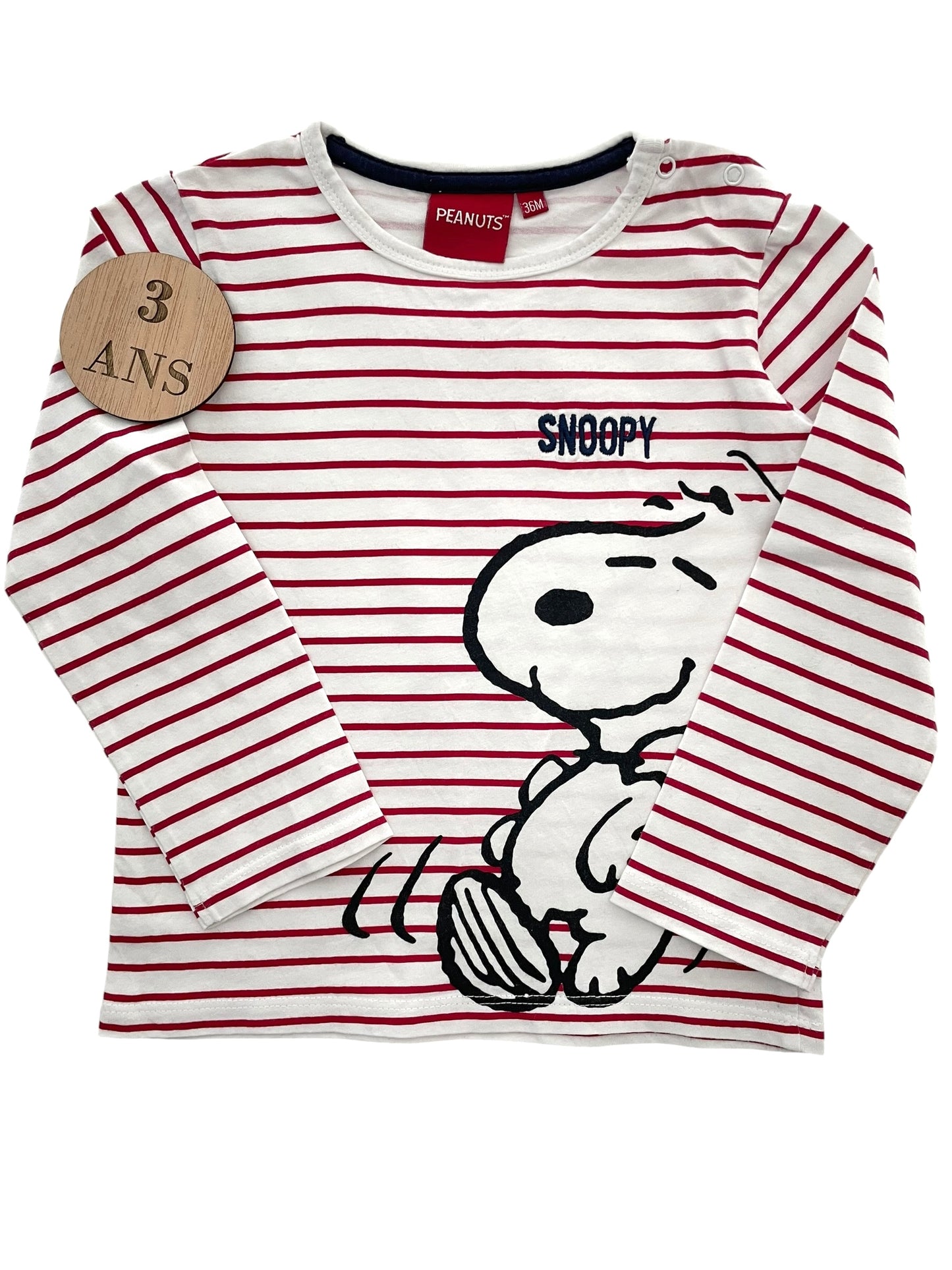 Tee-shirt rayé, Snoopy, Peanuts