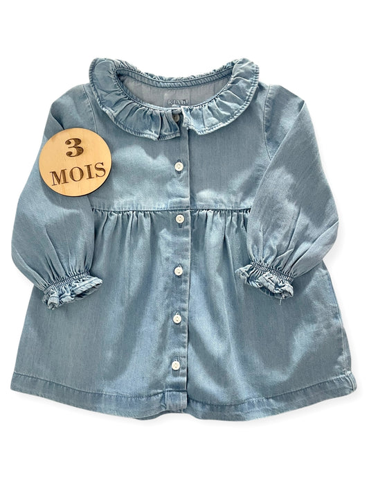 Robe couleur jean, Kiabi