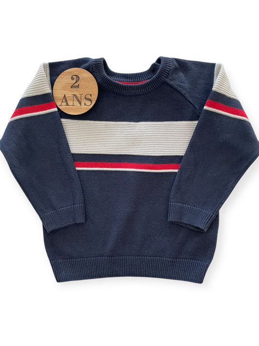 Pull bleu-marine, Gémo
