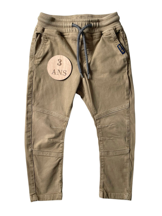Jean taupe, taille élastique, TAO