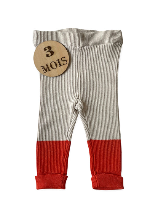Legging en mailles, bi-colore, Hema