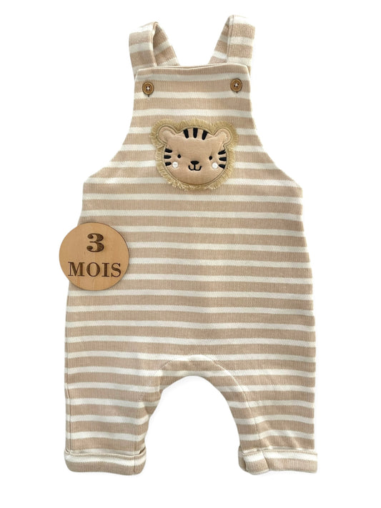 Salopette rayée, beige,  Sergent Major