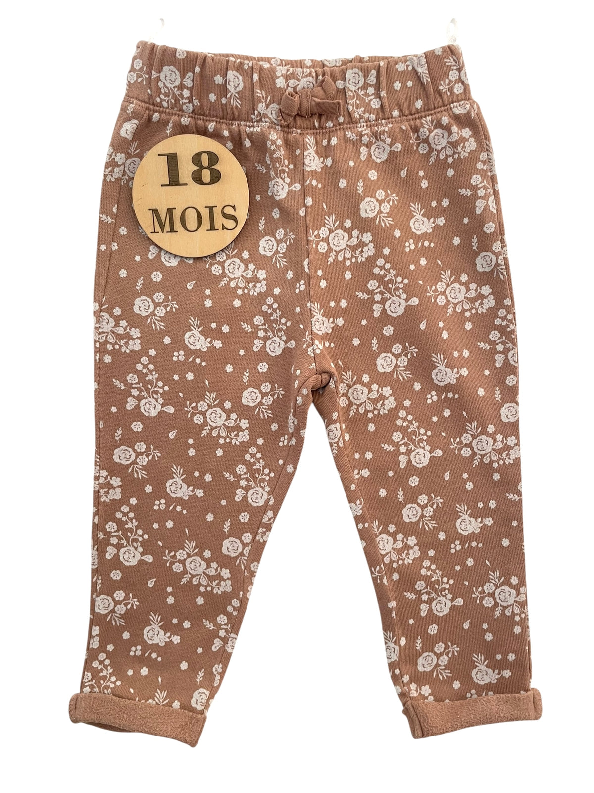 Jogging fin marron, fleuri, C&A
