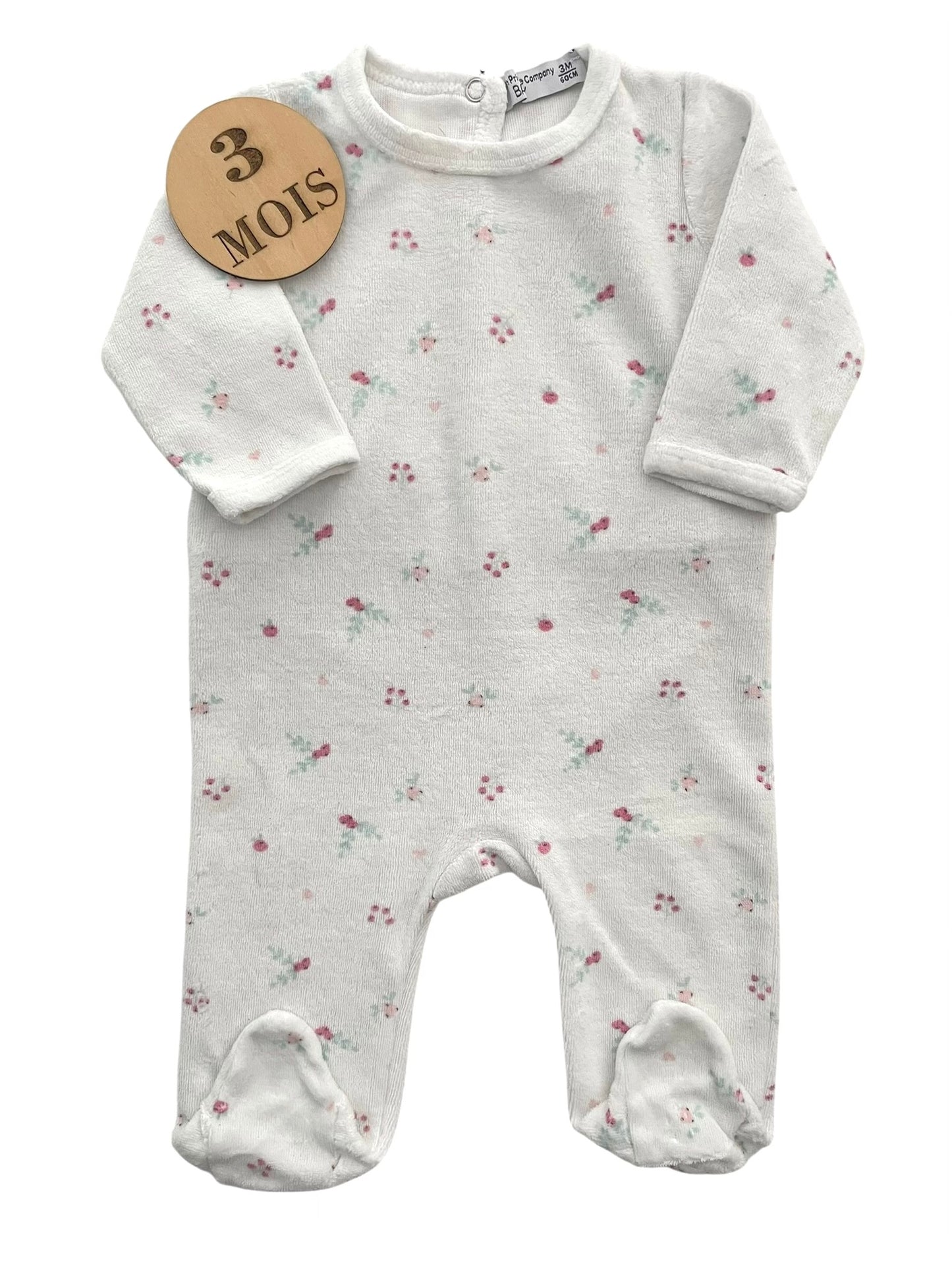 Pyjama velours fleuri, FPC