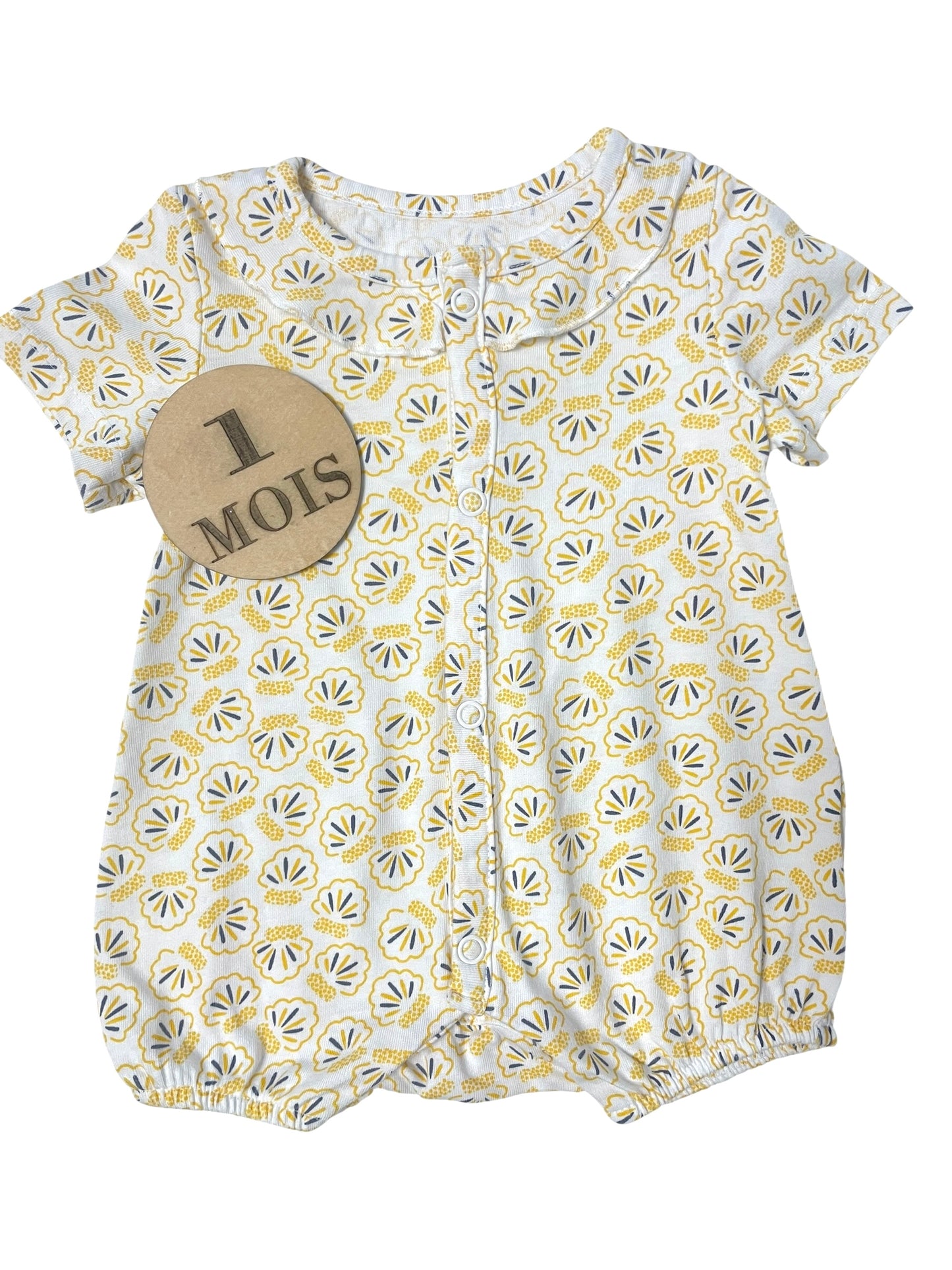 Combinaison blanche, coquillages, Obaïbi