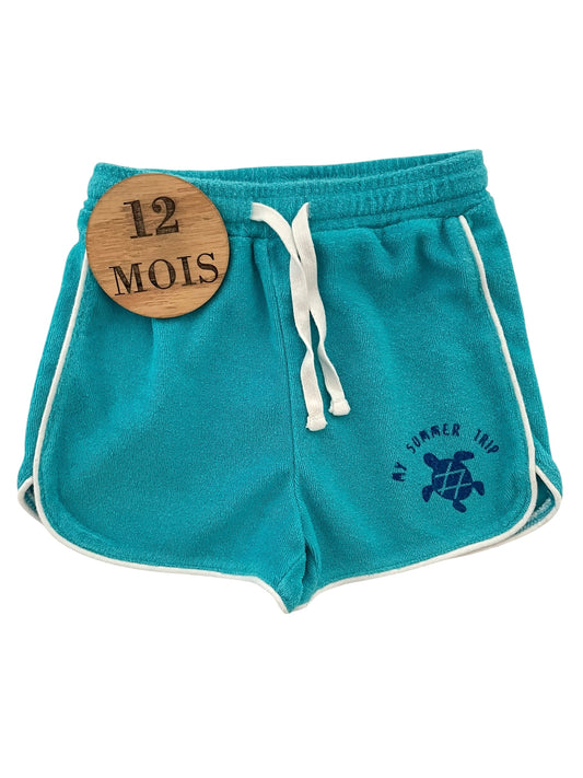 Short éponge bleu, Kiabi