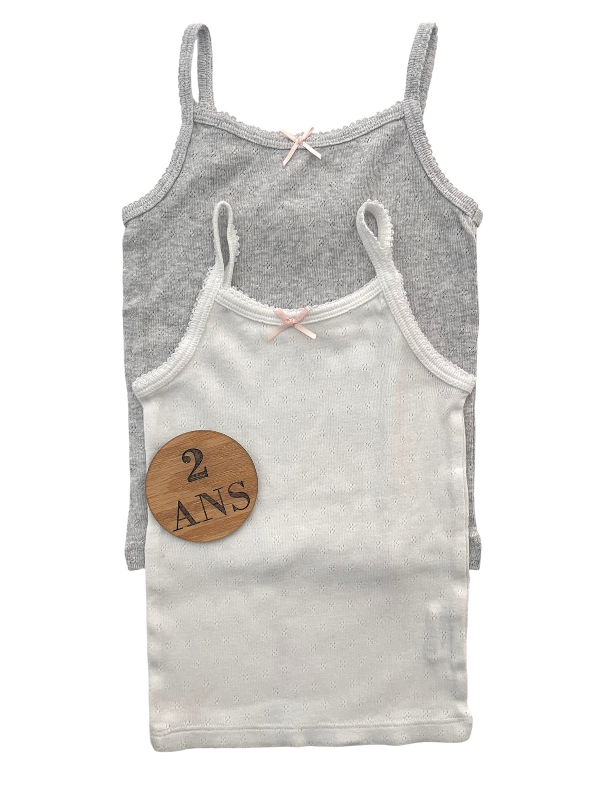 Lot 2 chemises de corps, Kiabi