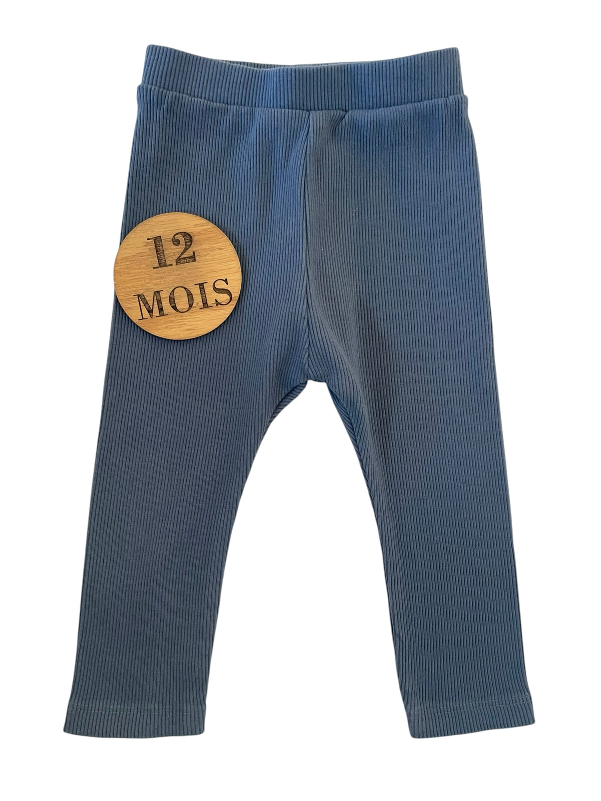 Legging côtelé bleu, Kiabi