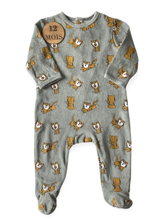 Pyjama velours, tigres, Kiabi